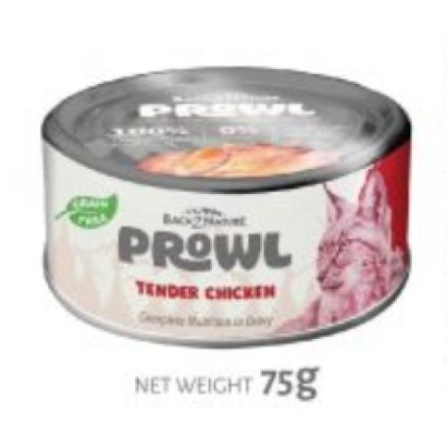 Back2Nature 75g Prowl #CP001 All Life Stages ((Tender Chicken)) in Gravy Grain Free 嫩滑雞肉貓罐 全齡貓肉汁 無穀物主食罐 75克
